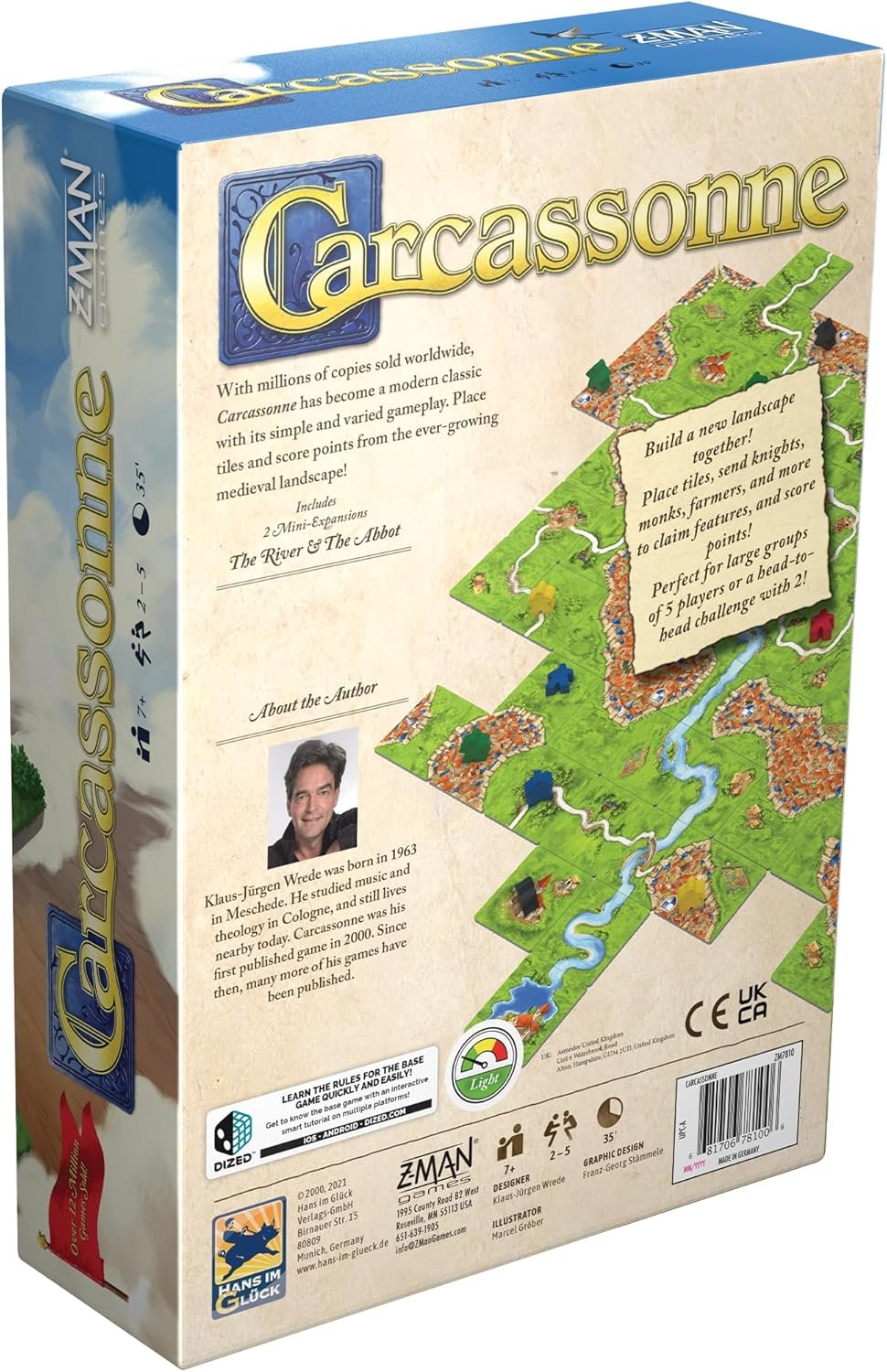 Carcassonne Board Game in Play