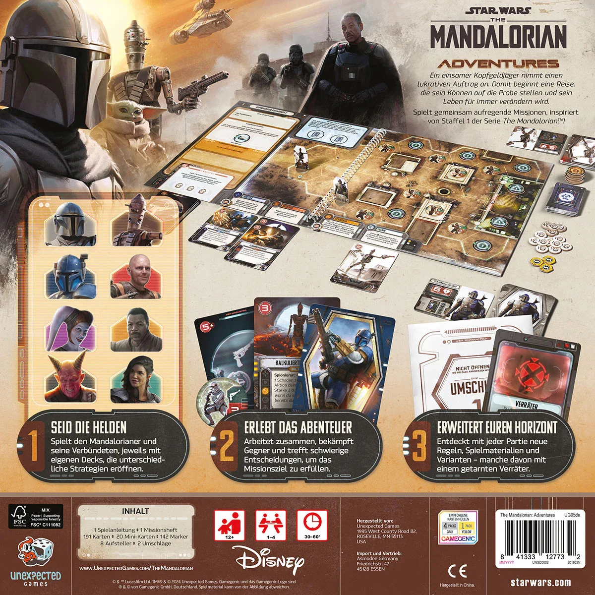 The Mandalorian Adventures box back cover
