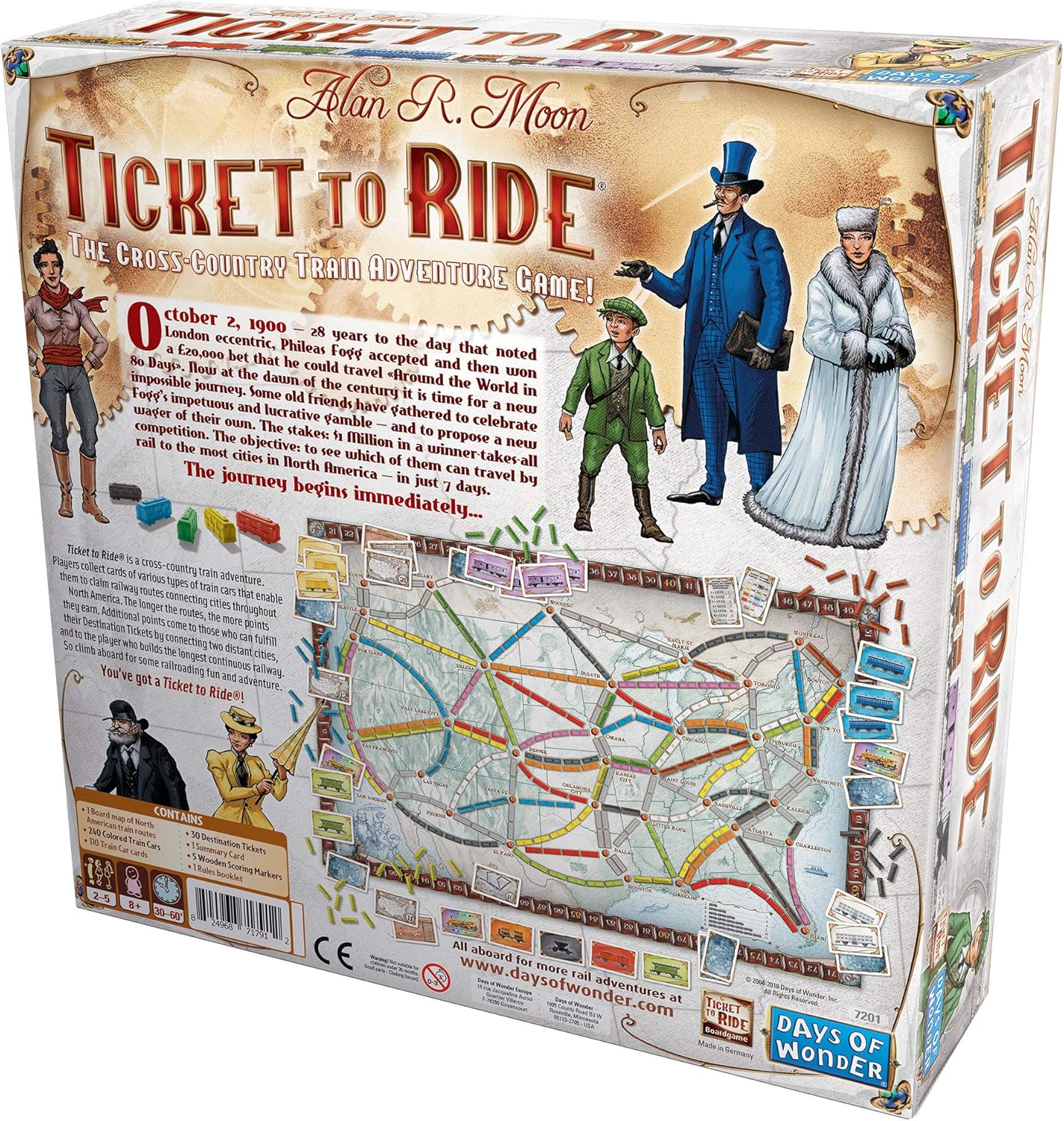 Ticket to Ride Board Game Components